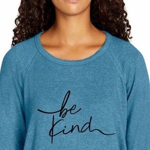WOMANS “BE KIND” LOGO SWEATER